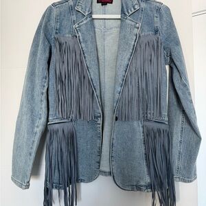 Rock n Roll Denim Fringe Jacket